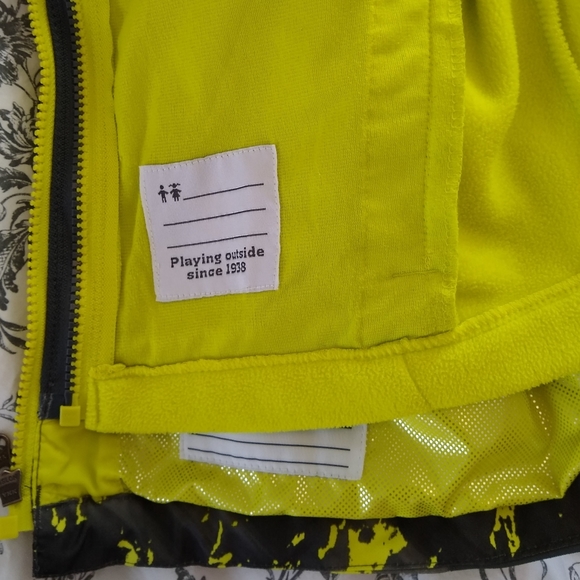 Columbia Kids Jacket - Gray and Yellow - Picture 13 of 15